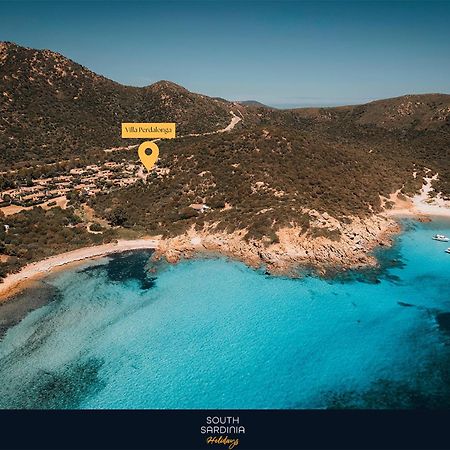 Villa Perdalonga, Vista Mare Sea View Tuerredda Teulada Exteriör bild