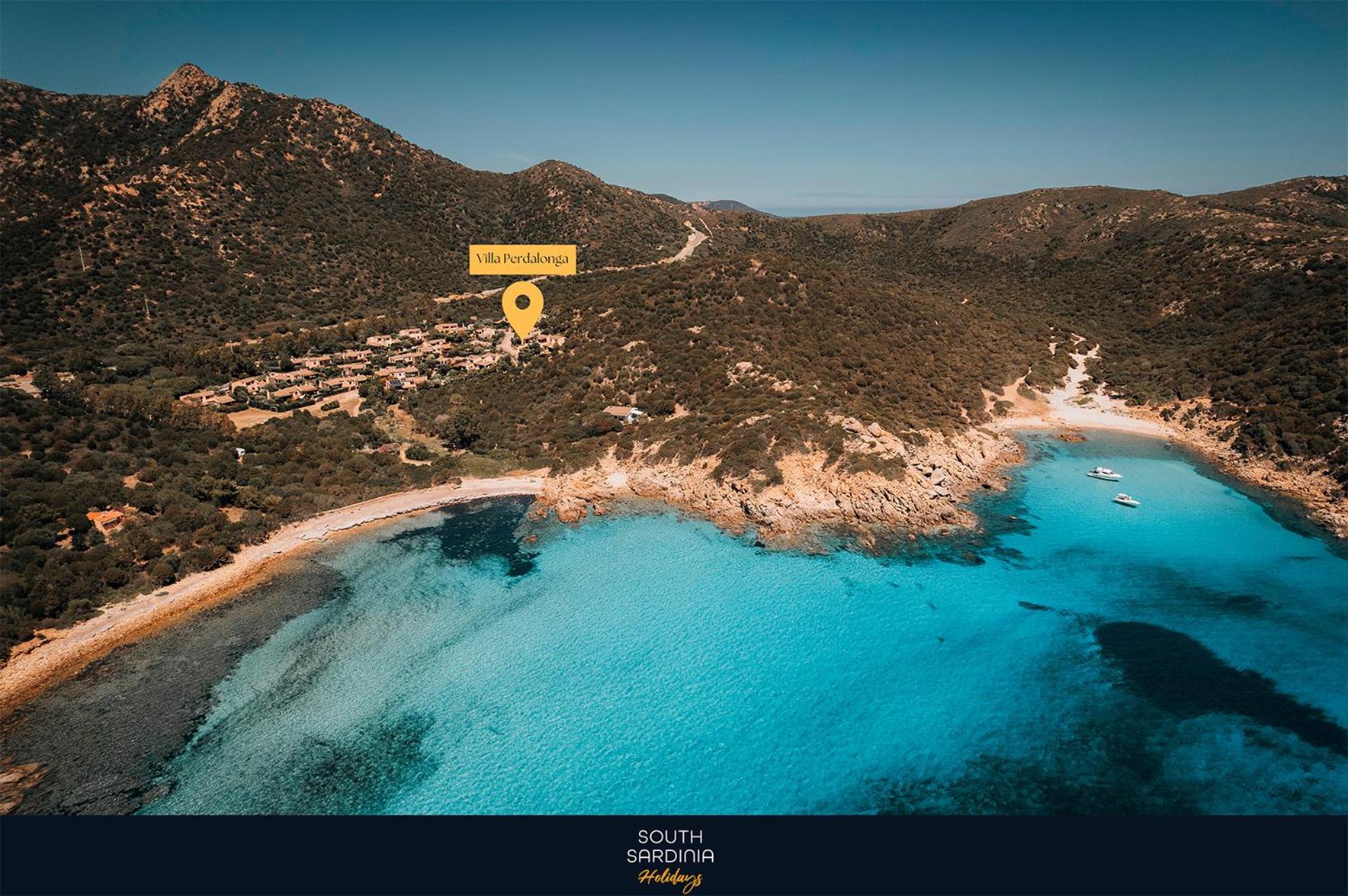 Villa Perdalonga, Vista Mare Sea View Tuerredda Teulada Exteriör bild